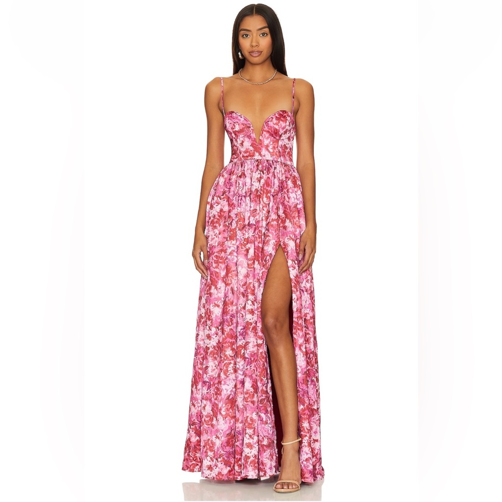 NWT Lovers and Friends ($348) Mallory Gown in Monet Floral dress - size small